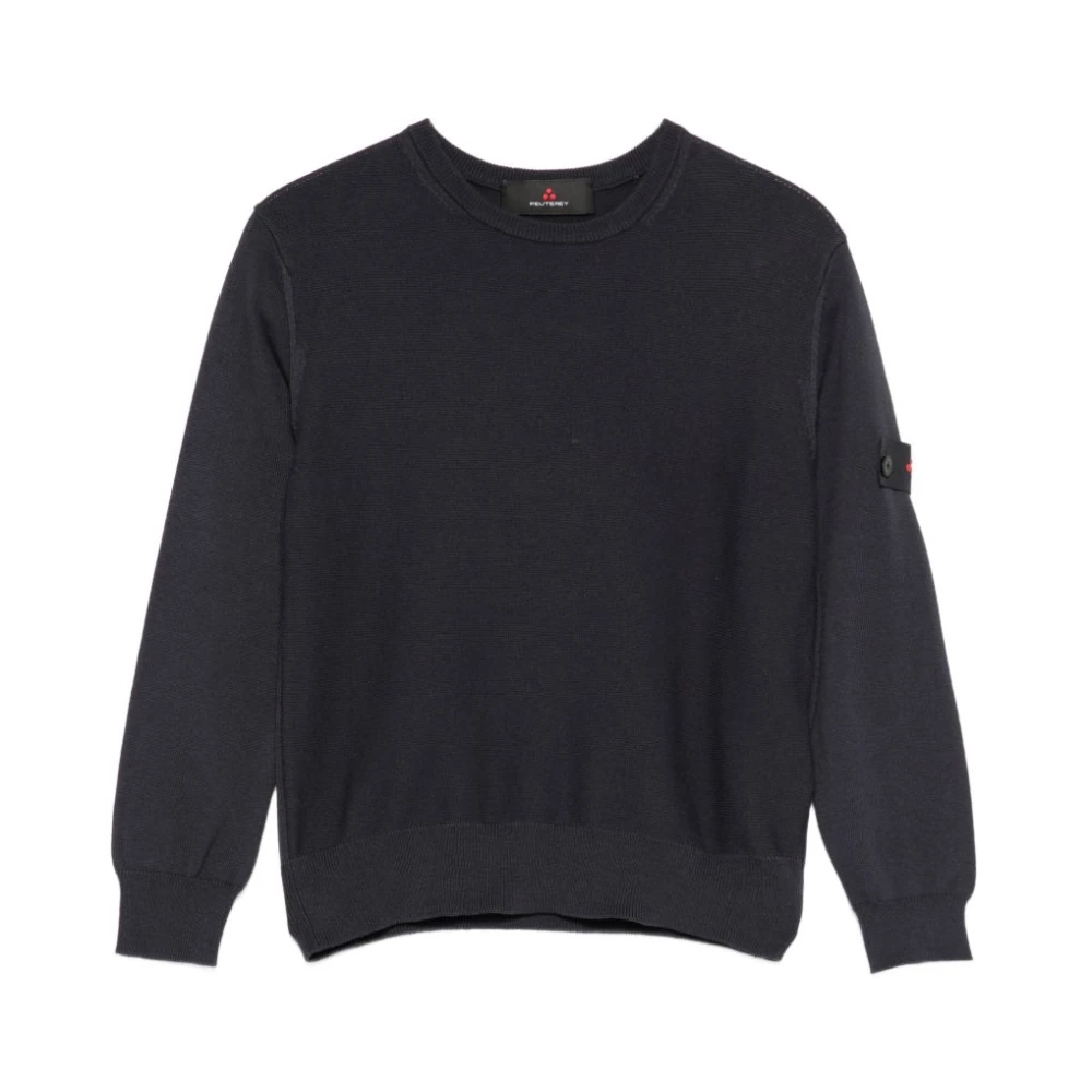 Peuterey Men's Blue Sweatshirts, Xl, Ganna 01 Cotton Knit Jumper