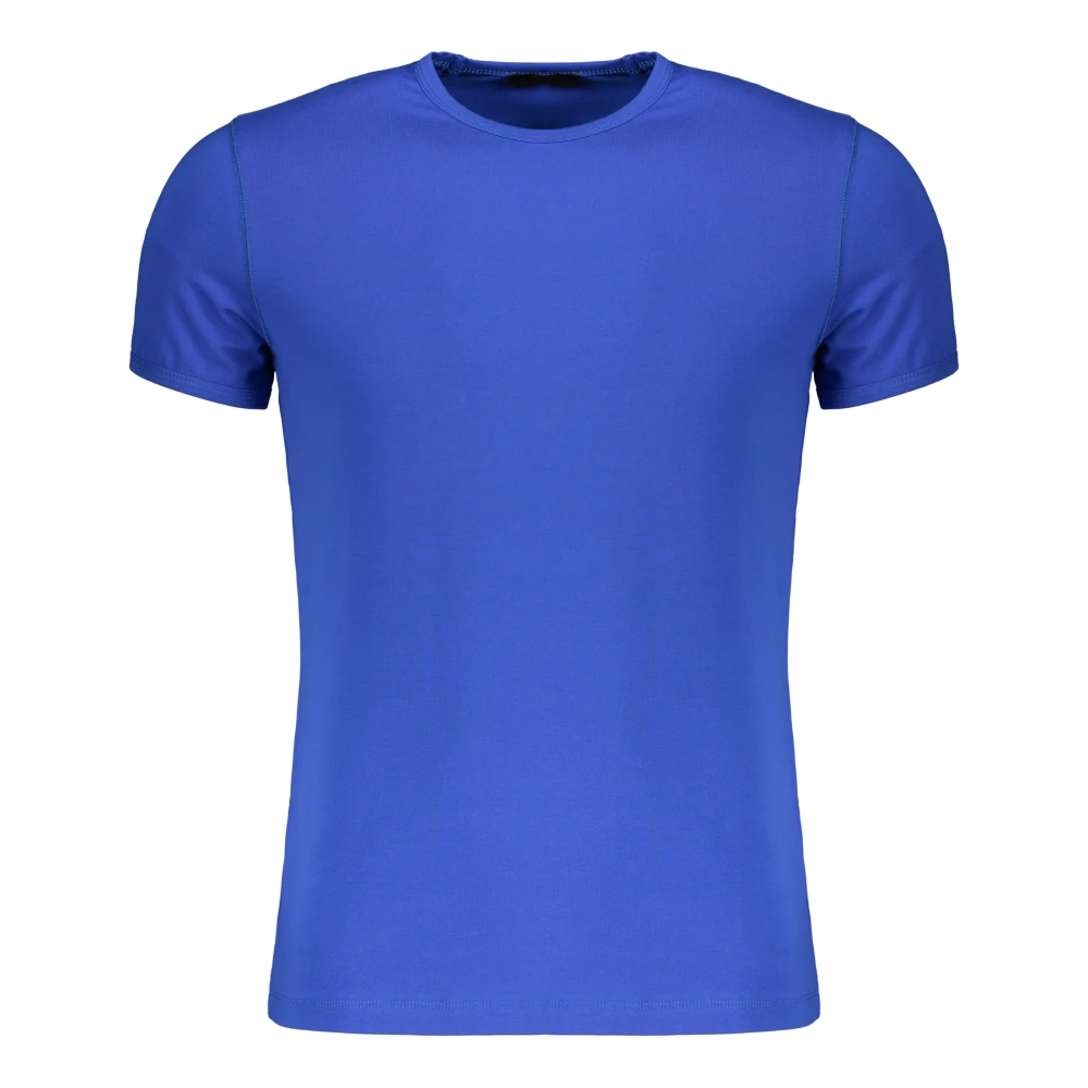 Moorer - Tops > T-Shirts - Blue - Moorer - Modalova