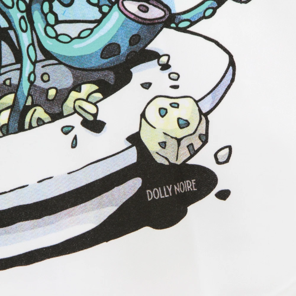 Dolly Noire Octopus Hoodie voor Mannen White Heren