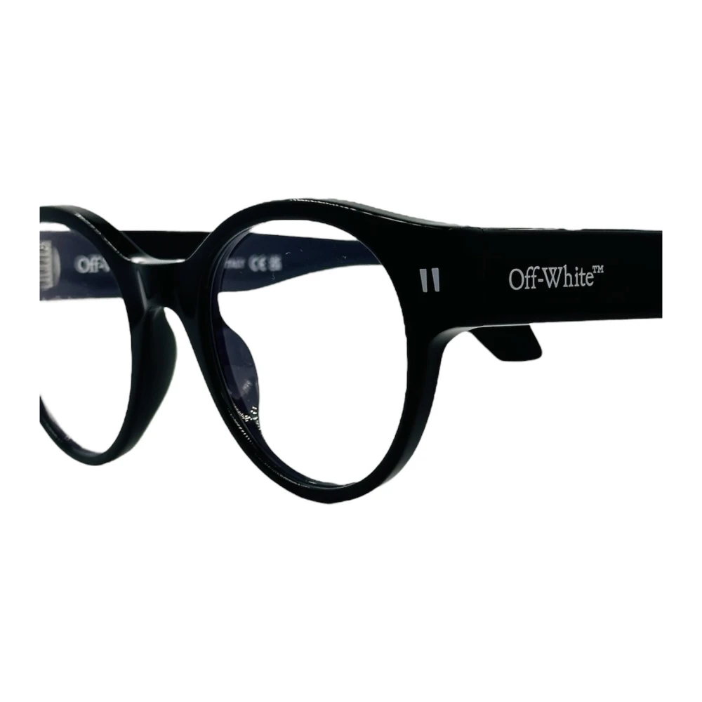 Off White Vintage Ronde Optische Bril Black Unisex