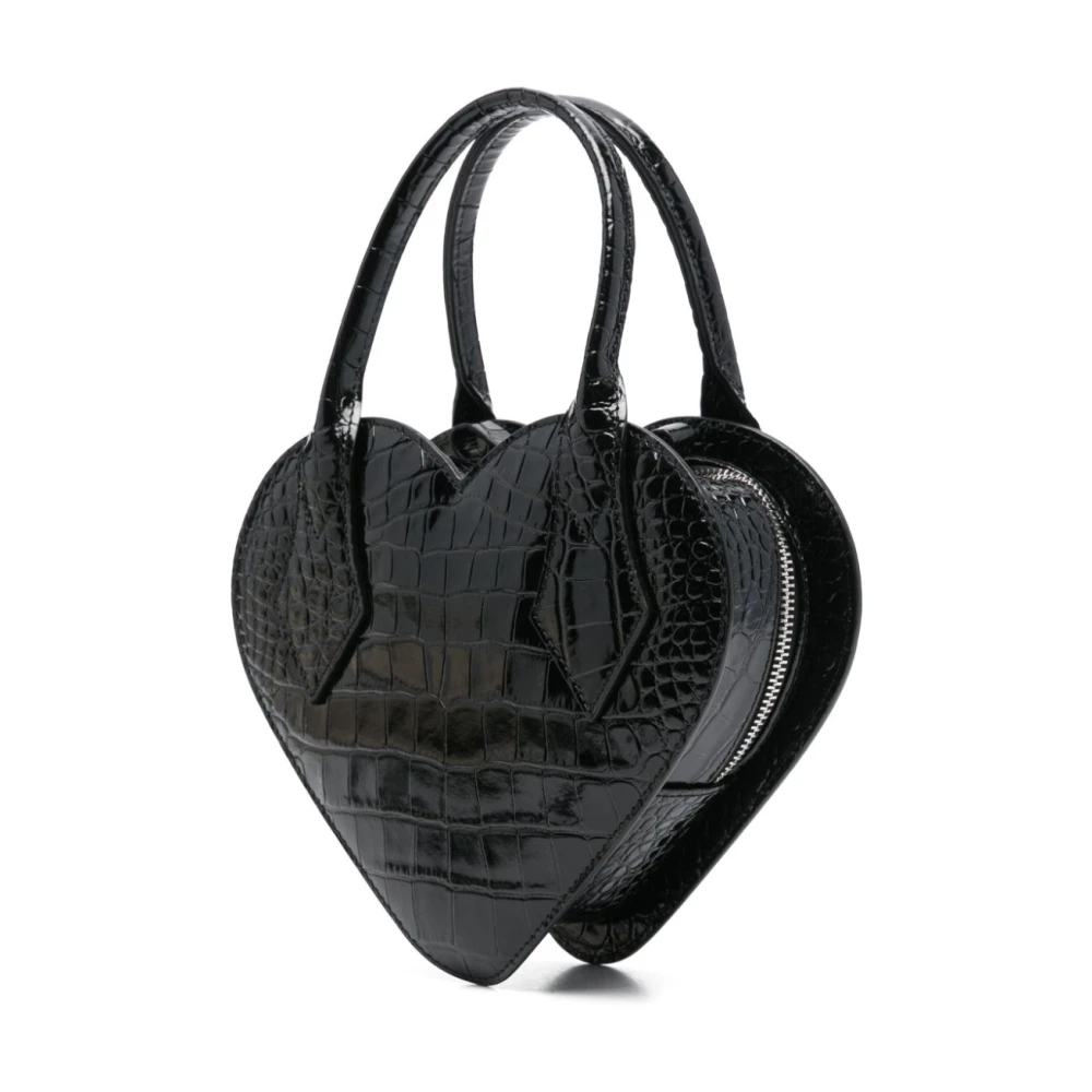 Vivienne Westwood Zwarte Top Rits Schoudertas Black Dames