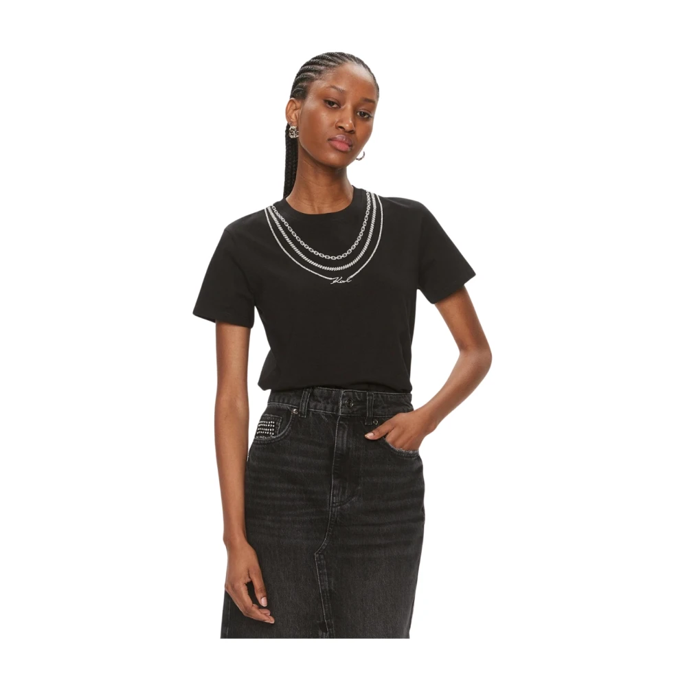 Karl Lagerfeld T-shirt met korte mouwen Black Dames