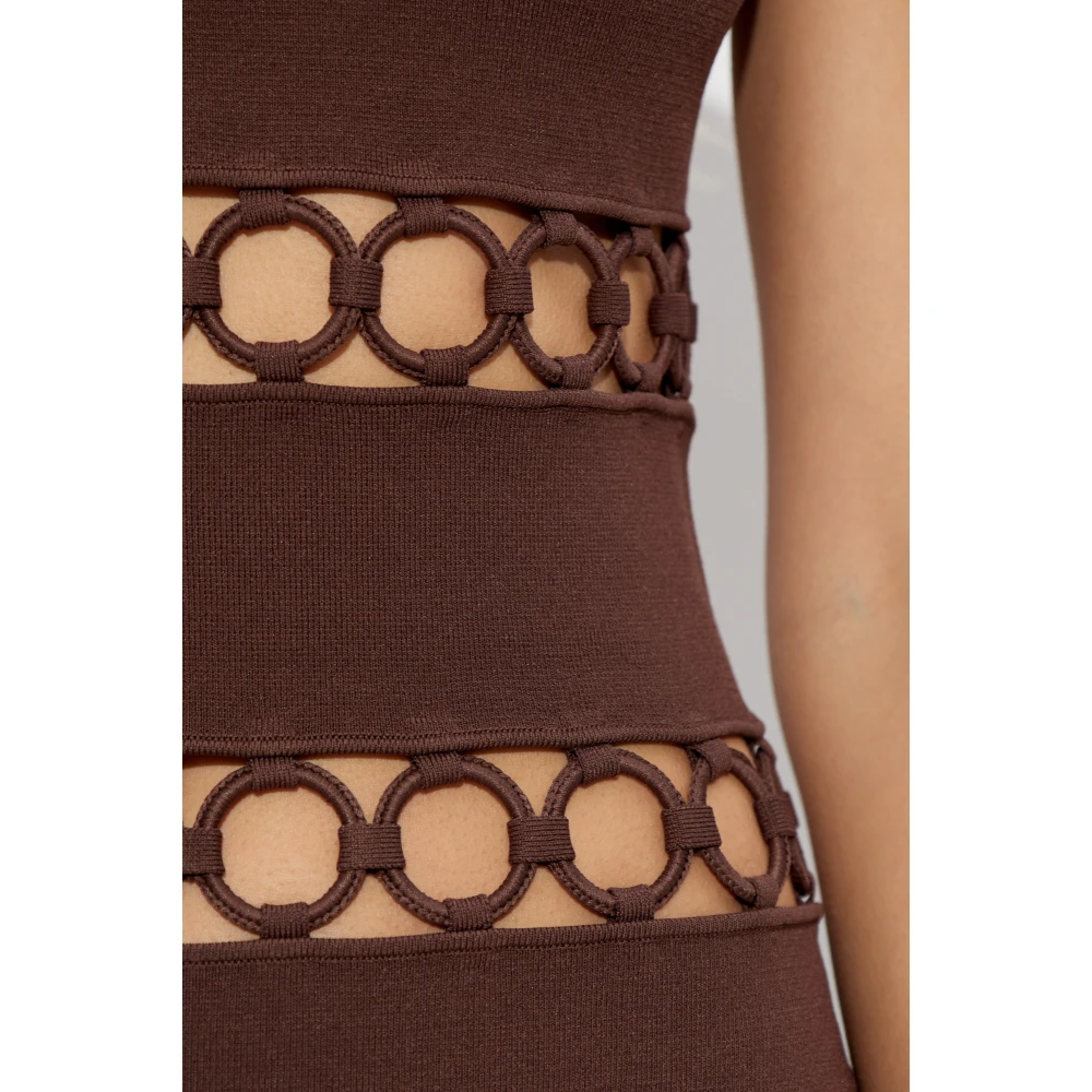 Cult Gaia Jurk River Brown Dames
