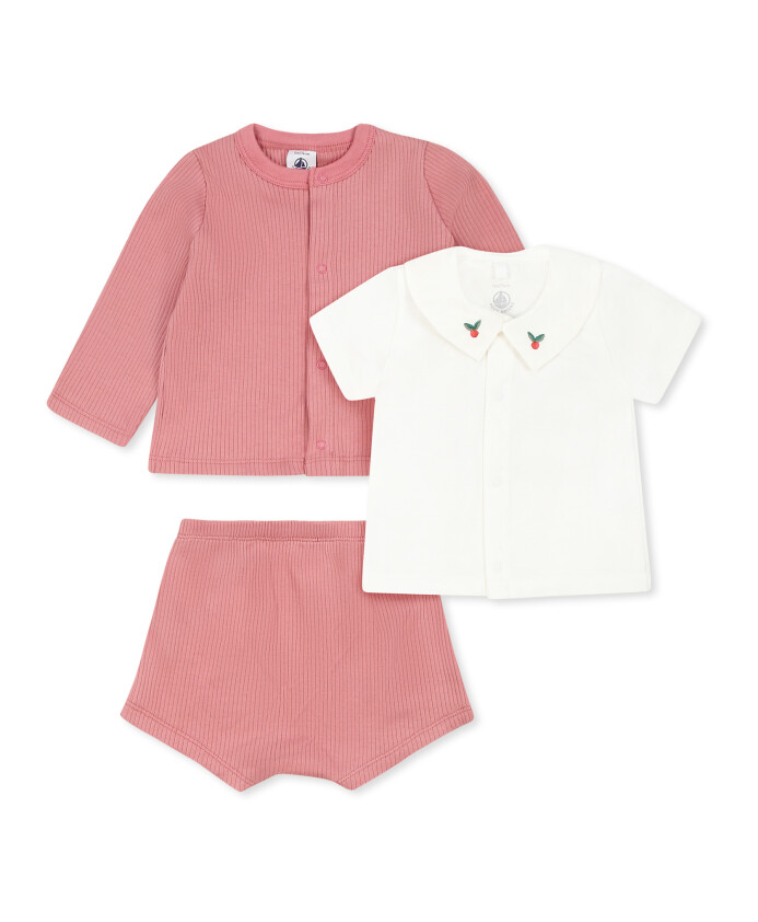 ensemble-de-survetement-en-coton-rose