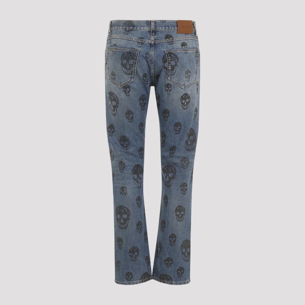 alexander mcqueen Blauw Gewassen Zwarte Jeans Blue Heren