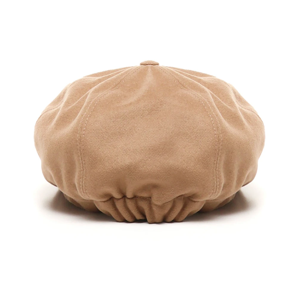 Fay Wollen Blend Doek Vizier Hoed Cappuccino Brown Dames