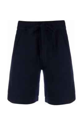 Blå Kashmir Eleganta Shorts