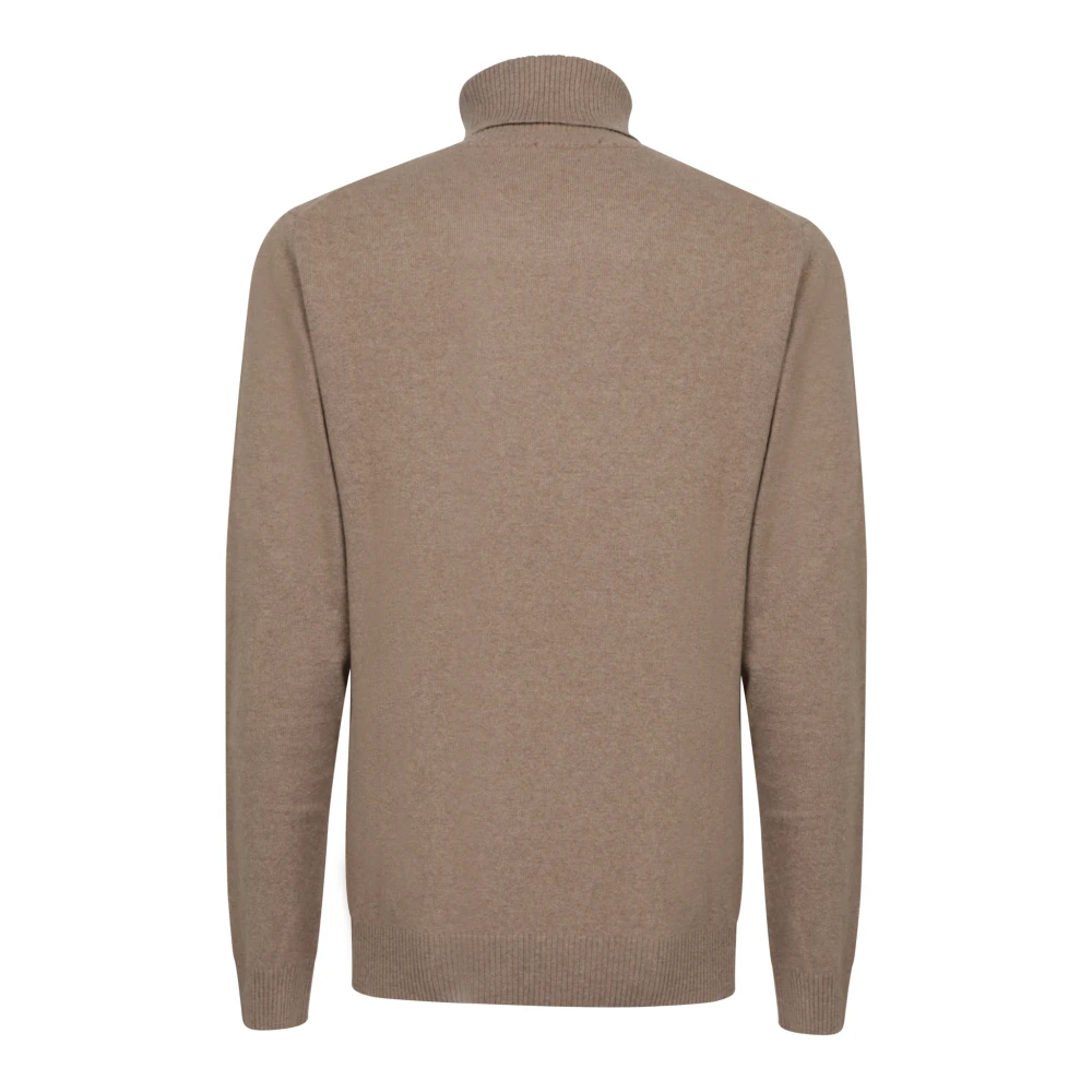 Daniele Fiesoli Beige Gebreide Trui Coltrui Beige Heren