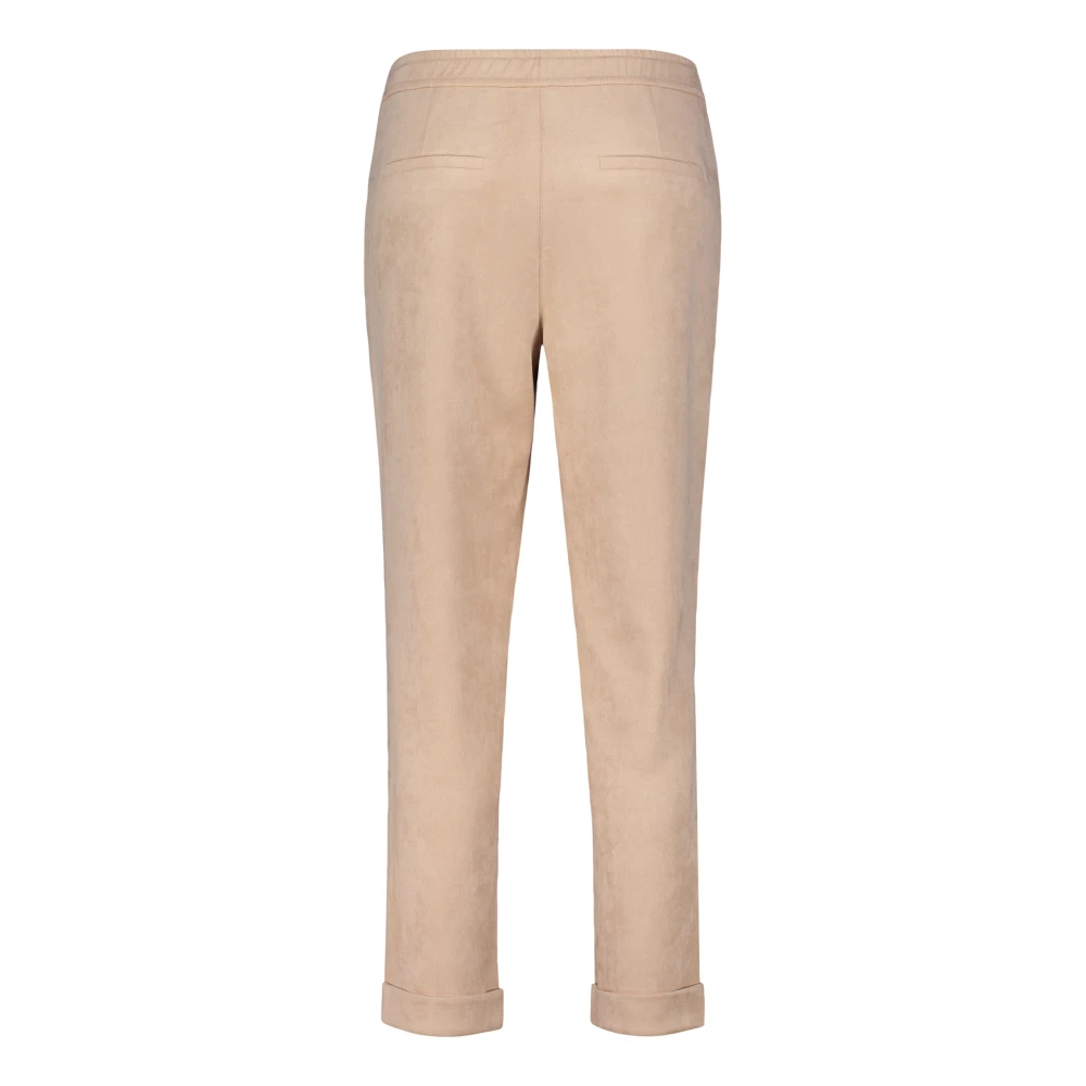 Betty & Co Broek met plooien Beige Dames