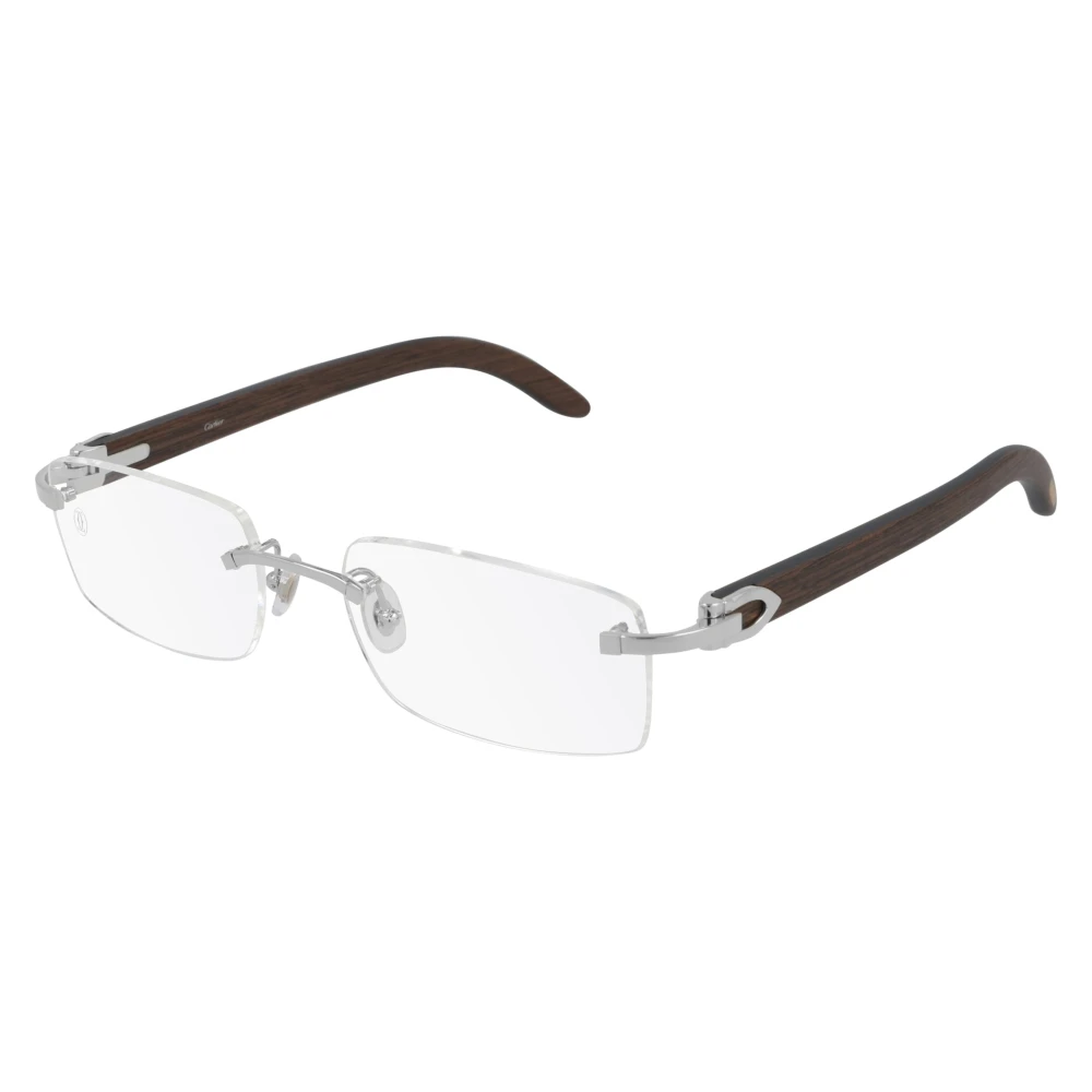 Cartier Unisex Gray Glasses, 53 Mm, Ct0052o Optical Frame