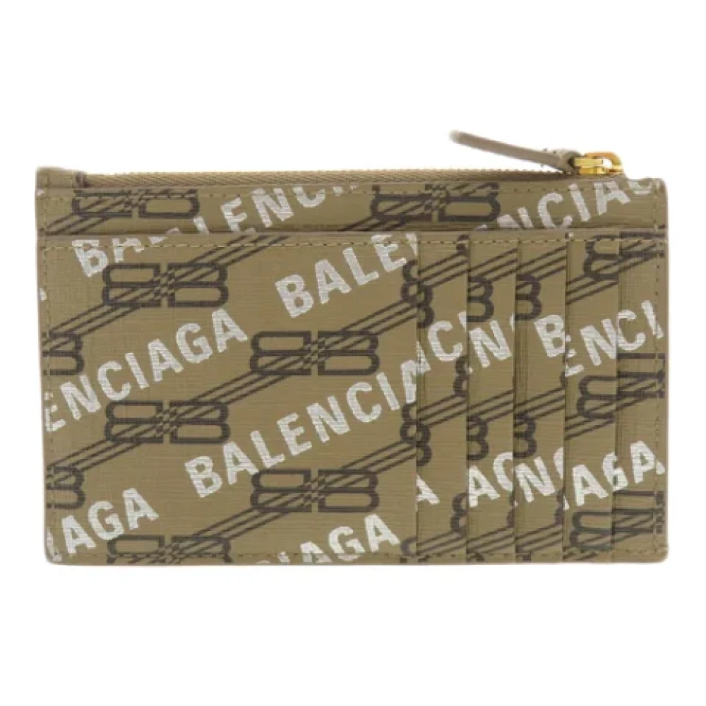 Balenciaga Vintage Pre-owned Leather wallets Beige Unisex