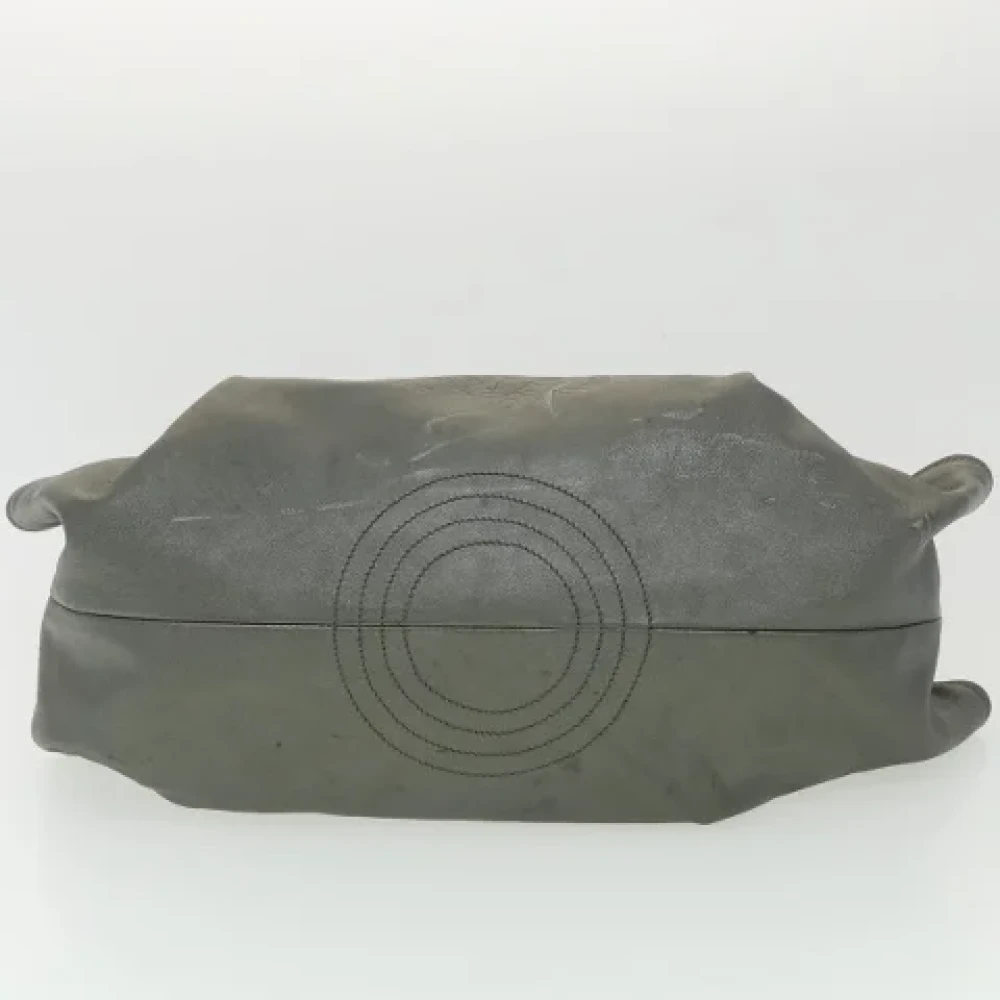 Loewe Pre-owned Leather handbags Gray Dames