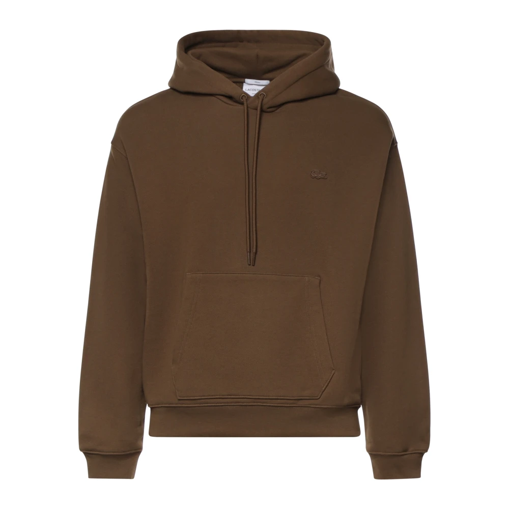Lacoste Uomo Marrone Felpe, L, New,