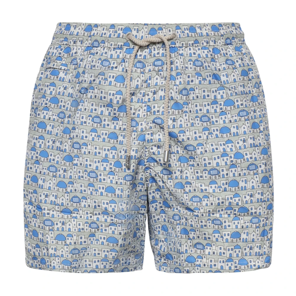 Mc2 Saint Barth Mannelijk Blauw Badmode Heren, Xl, Polyester, Gustavia Zwemshorts