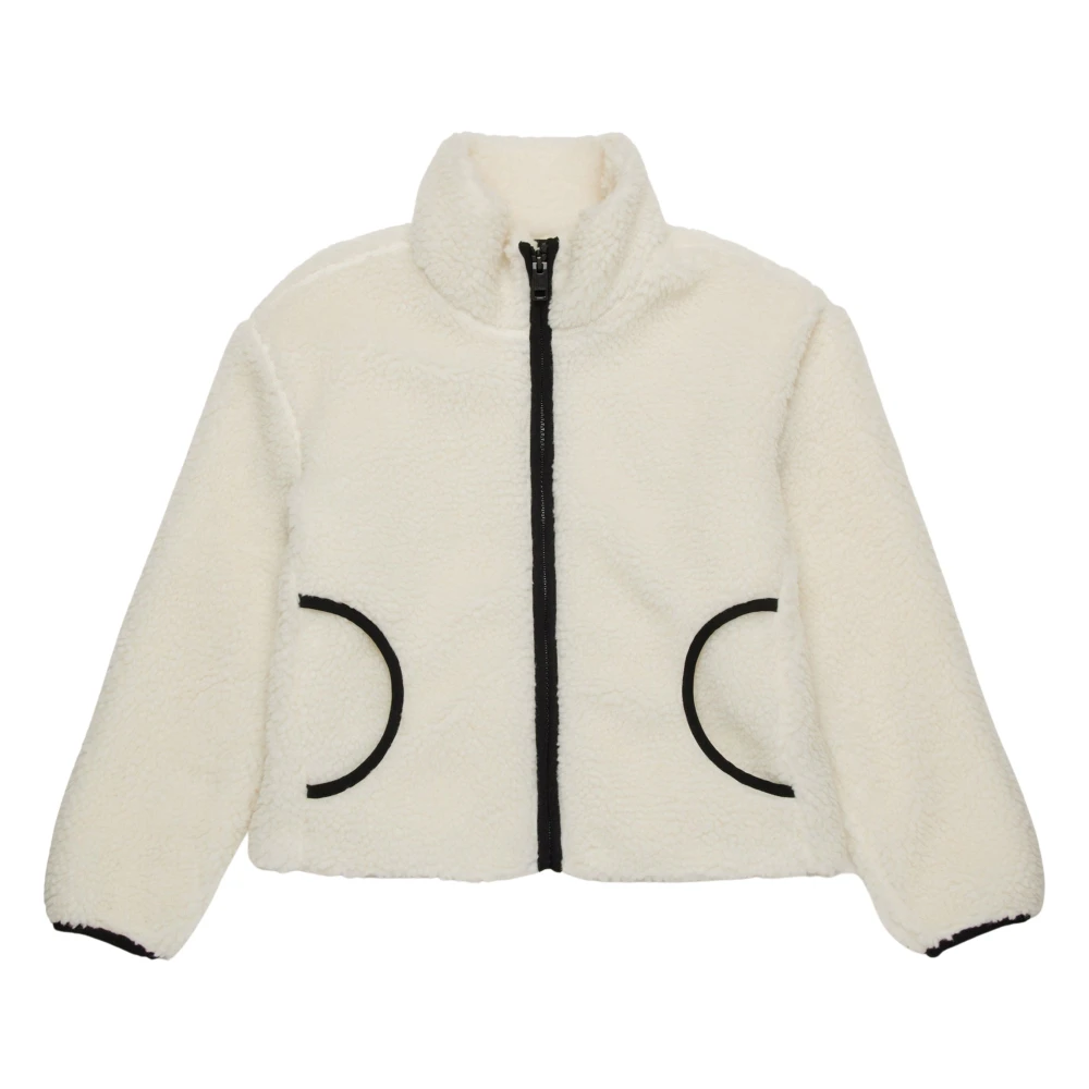 Diesel Unisex Kids Beige Ivory Polar Fleece Jacket - Fleece Jackets - 8 Y - Kids