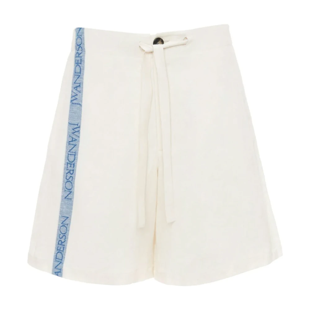 Jw Anderson Men's White Wide Leg Shorts