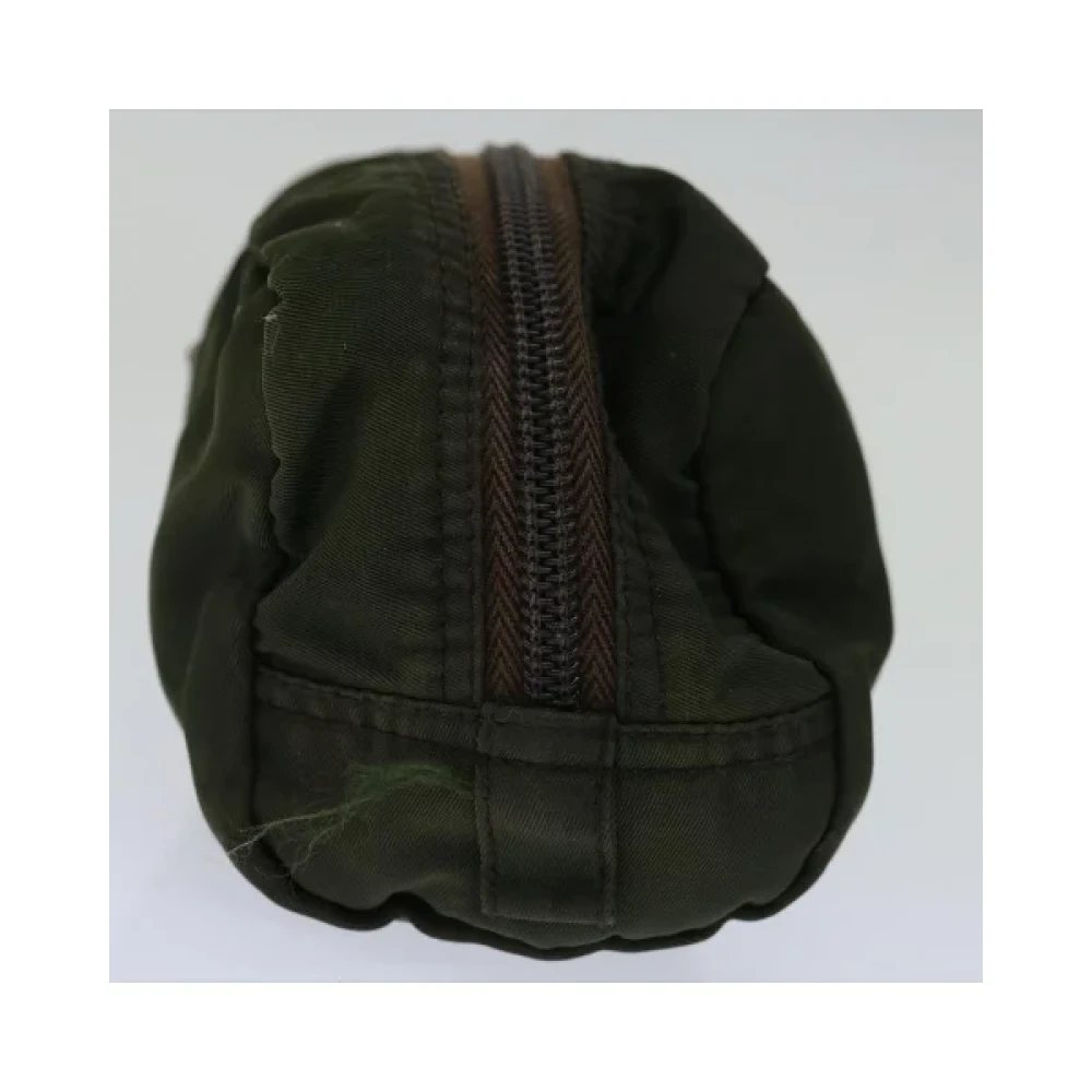 Prada Vintage Pre-owned Nylon prada-bags Green Dames