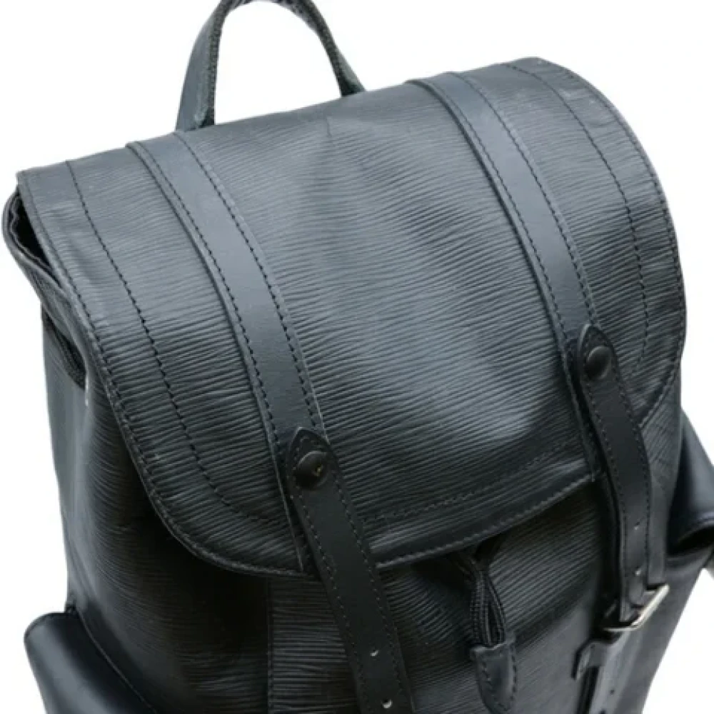 Louis Vuitton Vintage Pre-owned Leather backpacks Black Heren