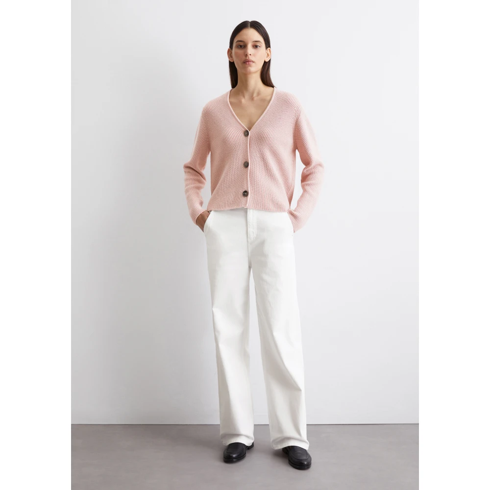 Marc O'Polo V-hals vest relaxed Pink Dames