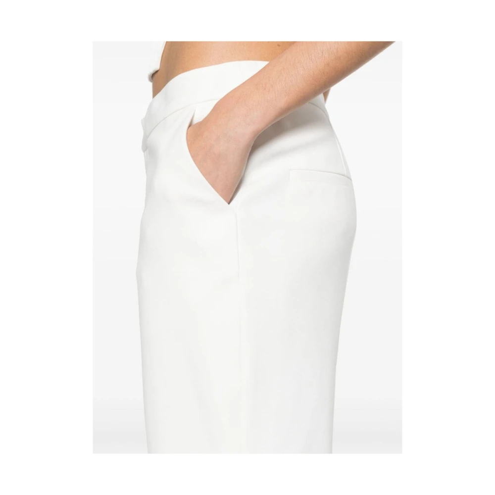 Balmain Wide Trousers White Dames