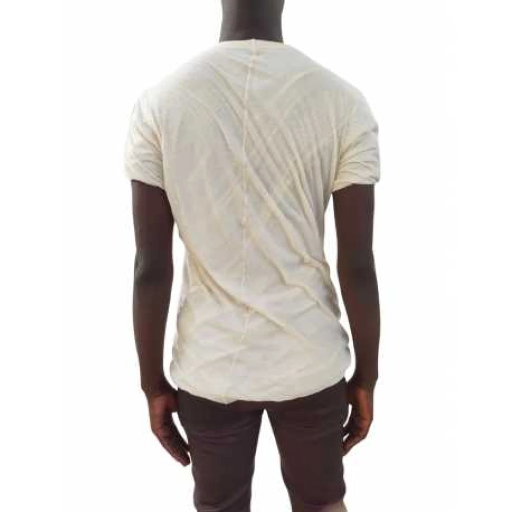 Rick Owens Double Short Sleeve T-shirt Beige Heren