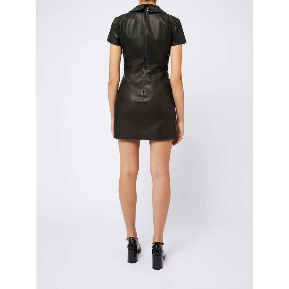 Msgm Korte aansluitende jurk in zwart Black Dames