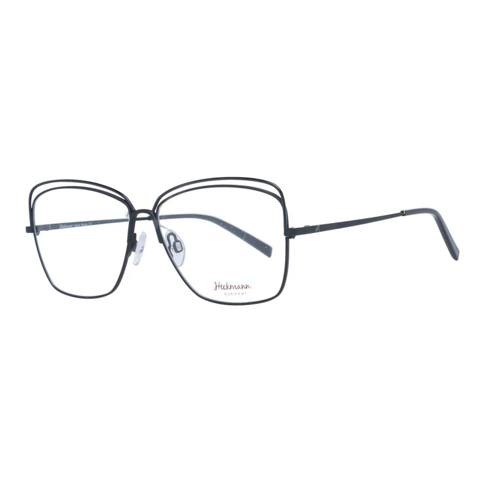 Ana Hickmann Zwarte Vierkante Metalen Optische Frames Vrouwen Black Dames