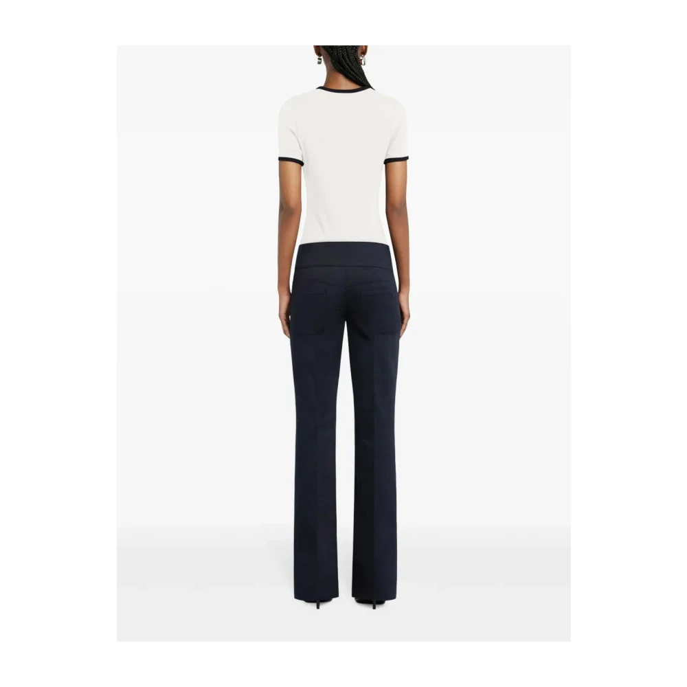 Courrèges Wit Logo T-shirt Vivios Marino White Dames
