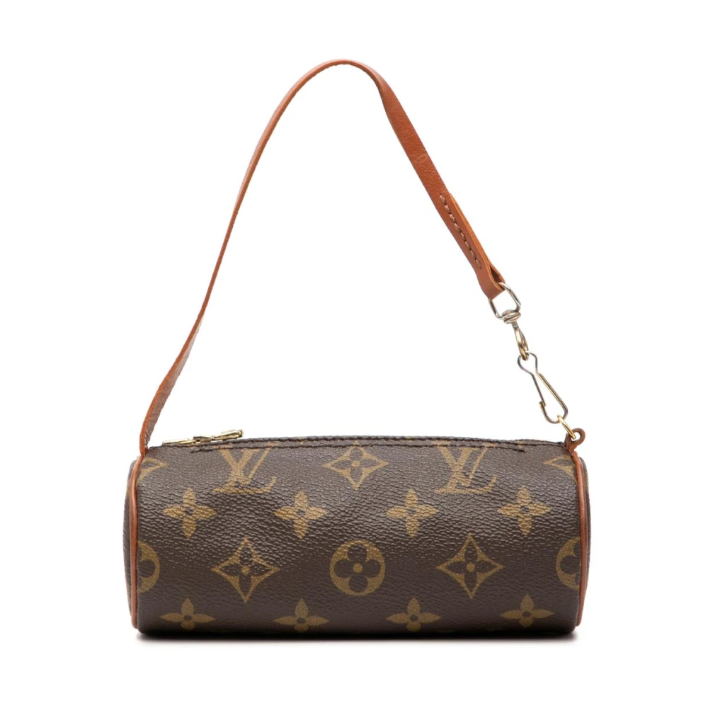 Louis Vuitton Vintage Women's Brown Pre-Owned Vintage Monogram Canvas Cylindrical Handbag