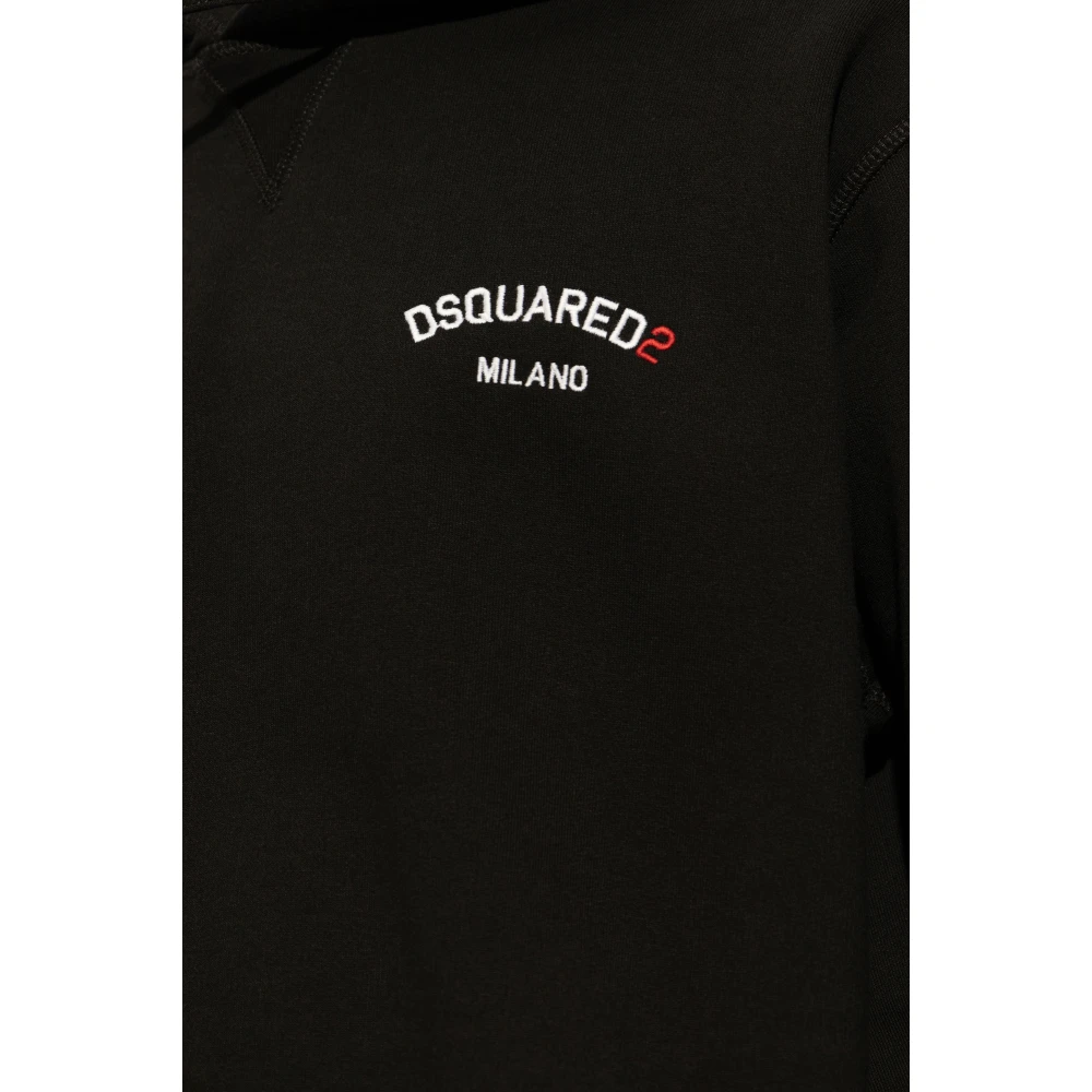 Dsquared2 Sweatshirt met logo Black Heren