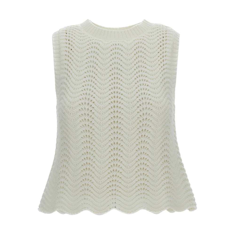 Loulou Studio Women's White Vittoriaivory - Round-Neck Knitwear - S - Knitwear