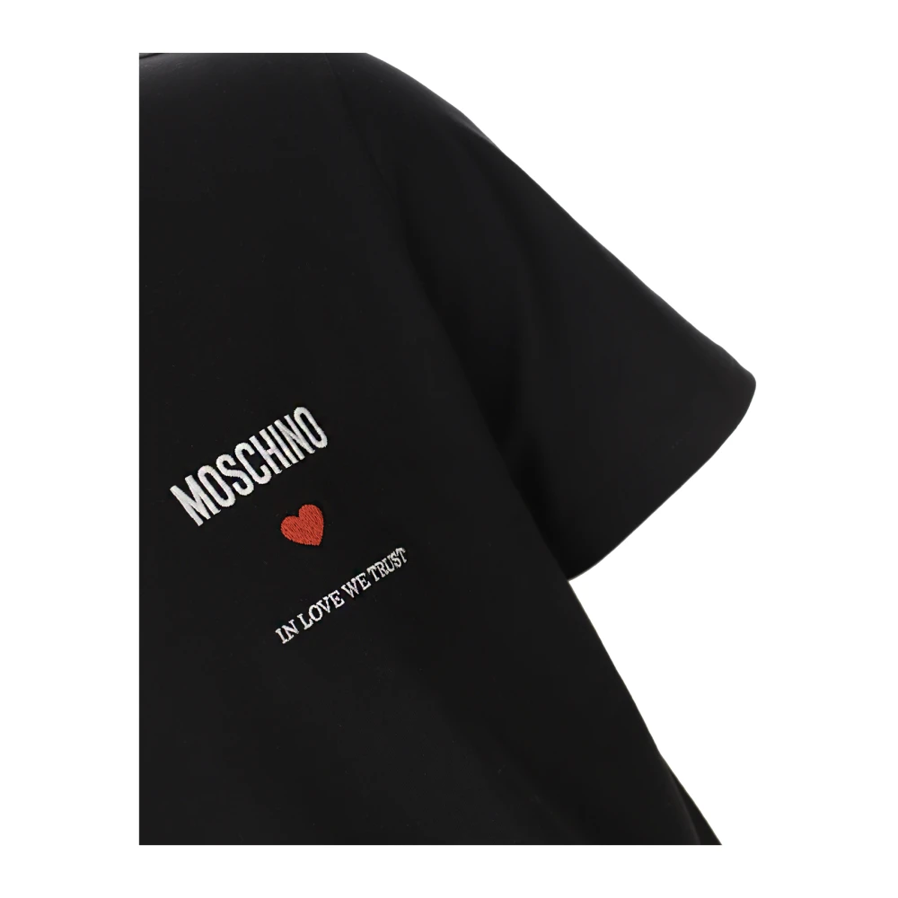 Moschino Liefde Vertrouwen Jersey T-shirt Black Heren