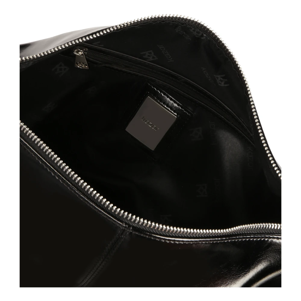 Kazar Minimalistische handtas met schouderband Black Dames