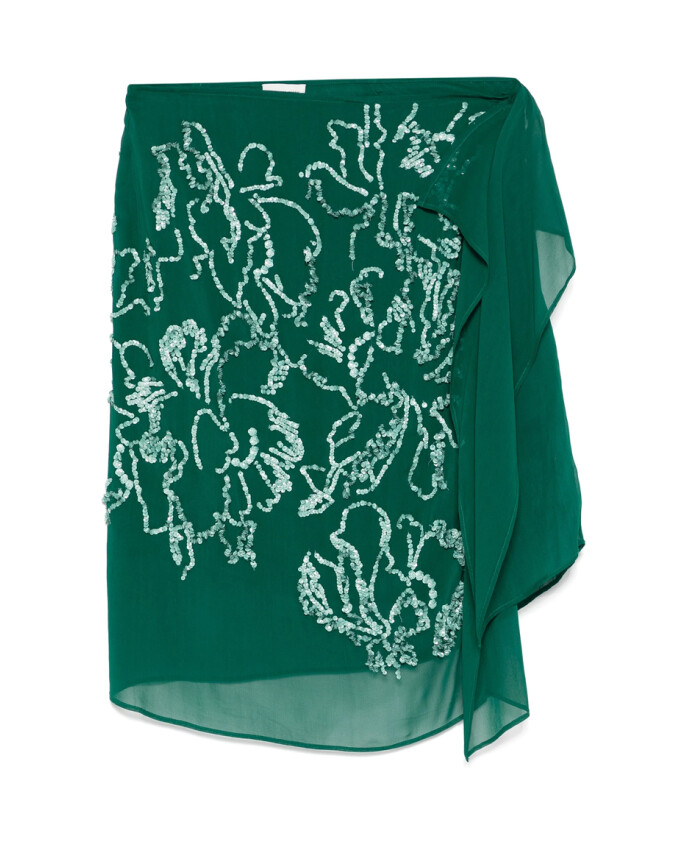 jupe-vert-emeraude-a-taille-coulissee
