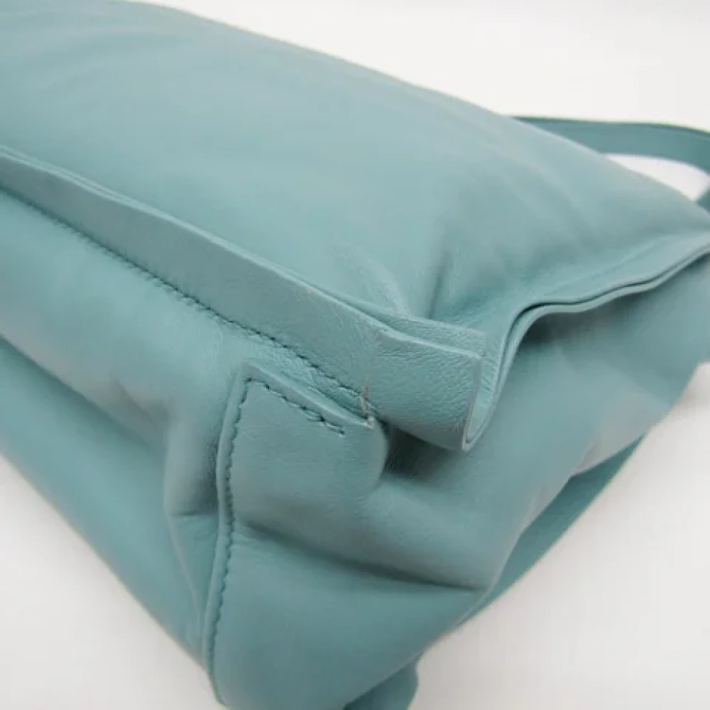 Salvatore Ferragamo Pre-owned Leather shoulder-bags Green Dames