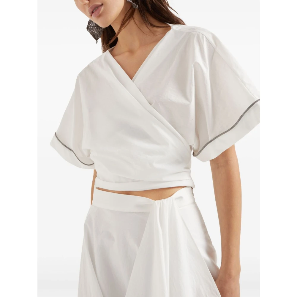 BRUNELLO CUCINELLI Natuurlijke overhemden voor mannen Beige Dames