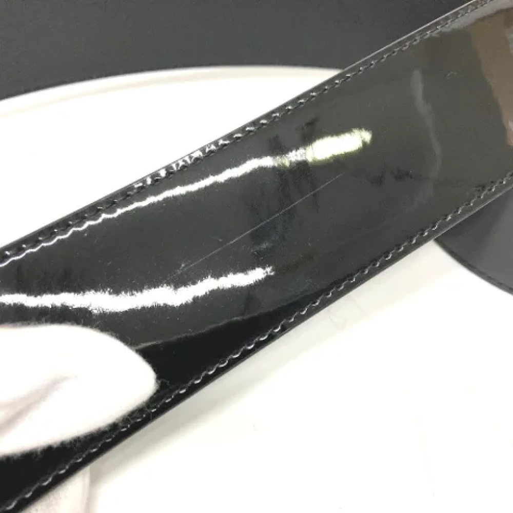 Louis Vuitton Vintage Pre-owned Leather belts Black Dames