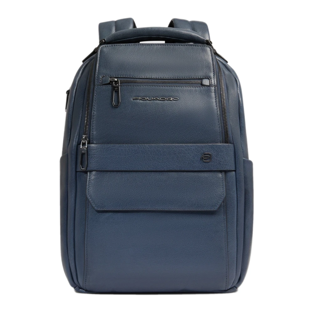 Piquadro Homme Bleu Sacs, Taille: One Size Sac À Dos Pour Ordinateur Portable Personnalisable 13"