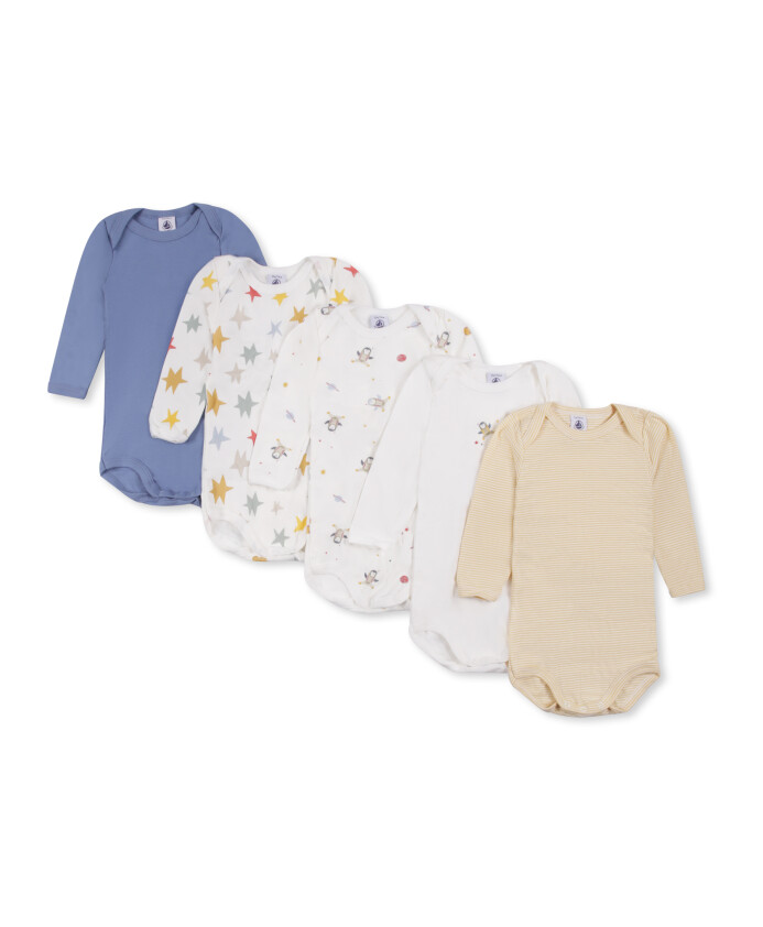 multicolor-cotton-bodysuit-set