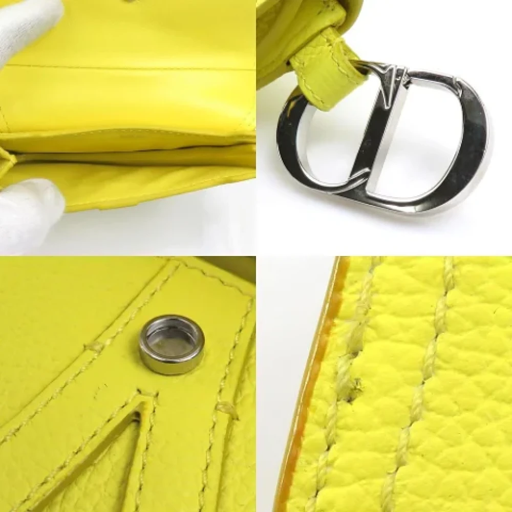 Dior Vintage Pre-owned Fabric dior-bags Yellow Dames