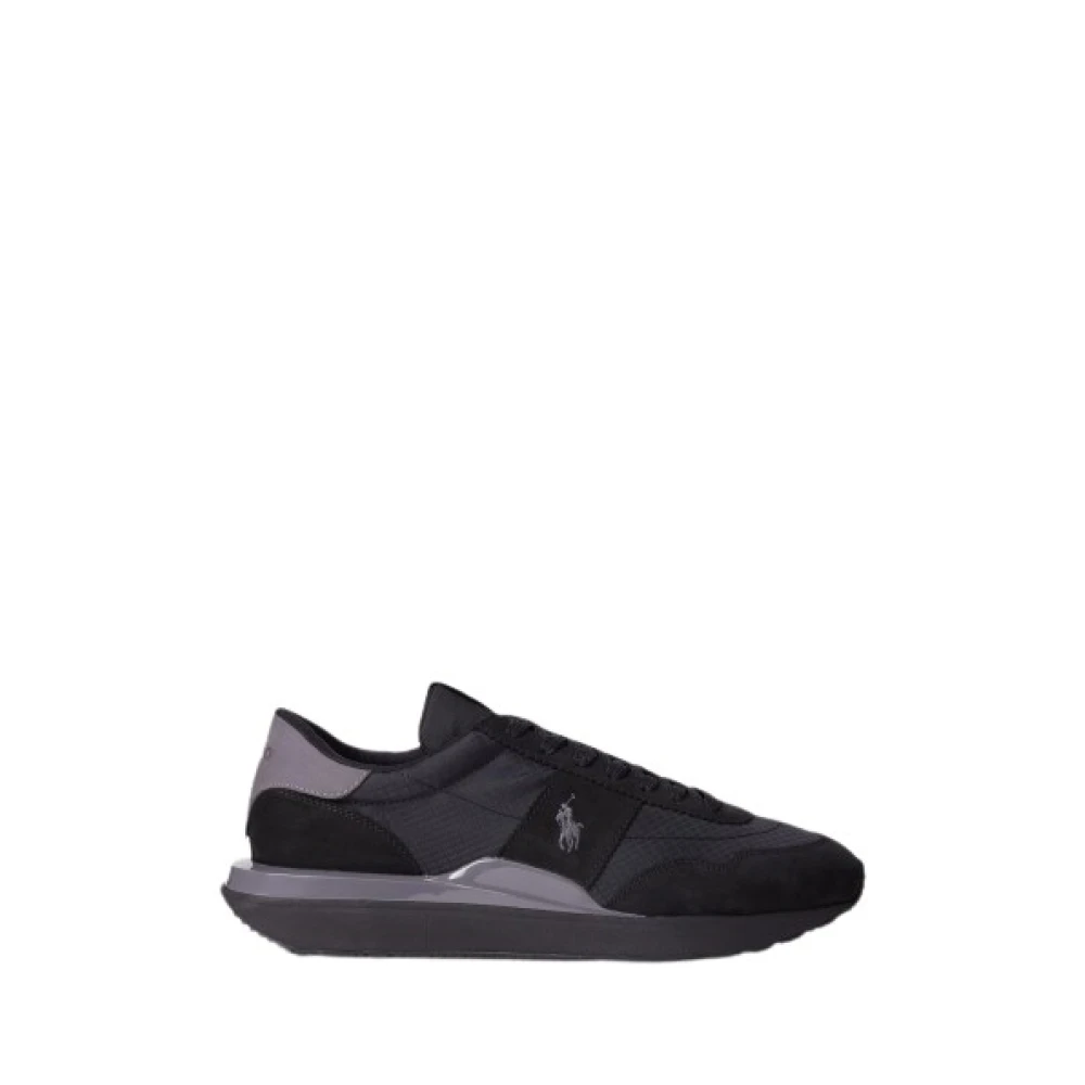 Polo Ralph Lauren Sportieve Nylon Baskets Train 89 Heren Schoenen Zwart