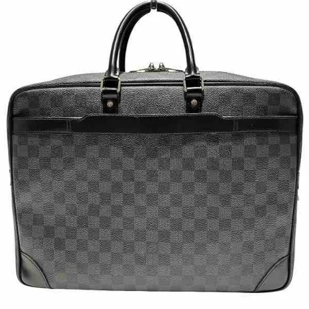 Louis Vuitton Vintage Pre-owned Canvas briefcases Black Dames