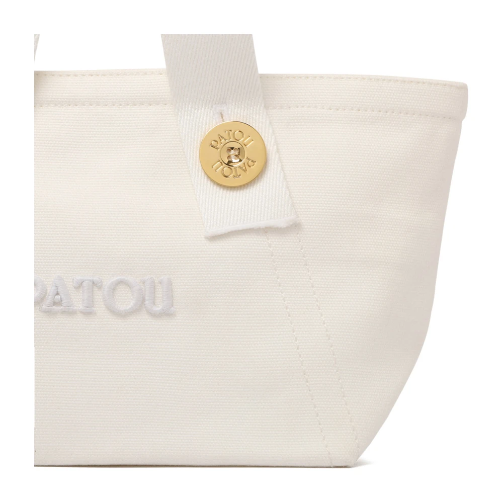 Patou Witte Kleine Tote Tas met Logo White Dames