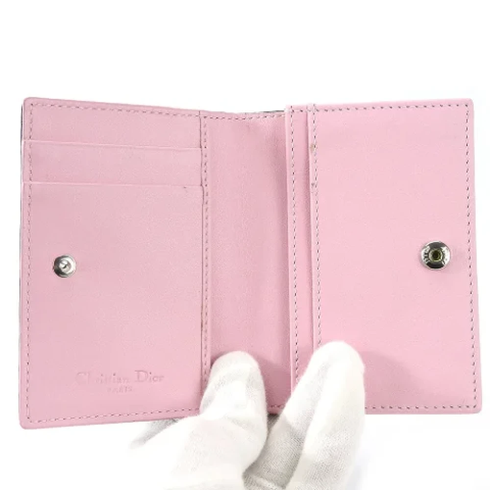 Dior Vintage Pre-owned Leather wallets Black Dames