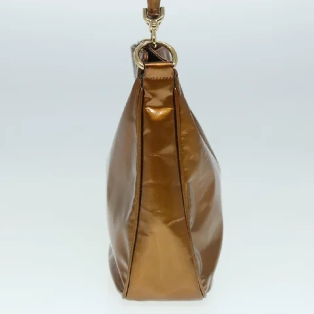 Gucci Vintage Pre-owned Leather handbags Brown Dames