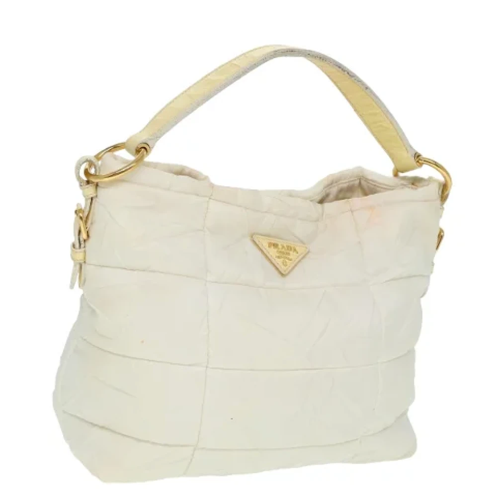 Prada Vintage Pre-owned Nylon prada-bags White Dames