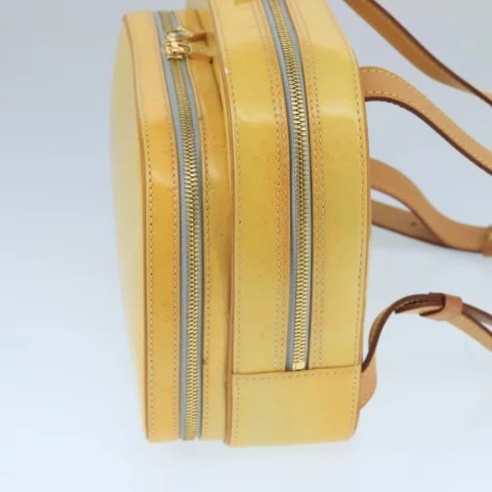Louis Vuitton Vintage Pre-owned Leather backpacks Yellow Dames
