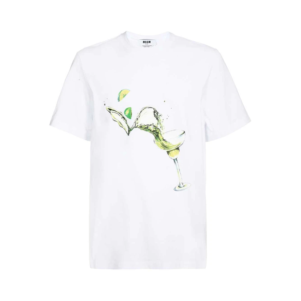 Msgm - Tops > T-Shirts - White - Msgm - Modalova