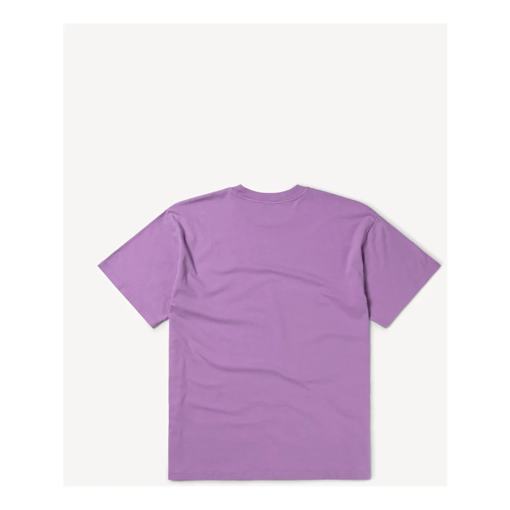 Aries Grafisch Print Tee Iris T-Shirt Purple Heren
