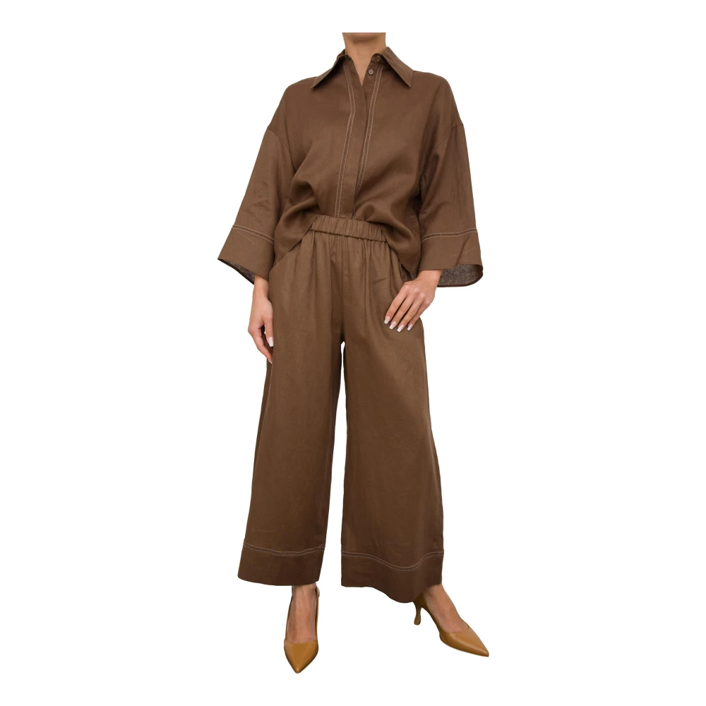 Max Mara Stijlvolle Shirt voor Vrouwen Brown Dames